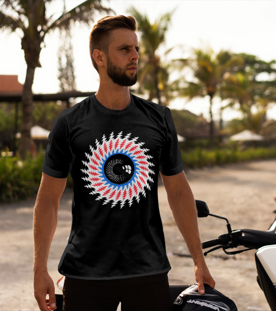Grateful Dead Steal Your Face Optical Illusion Eye T-Shirt