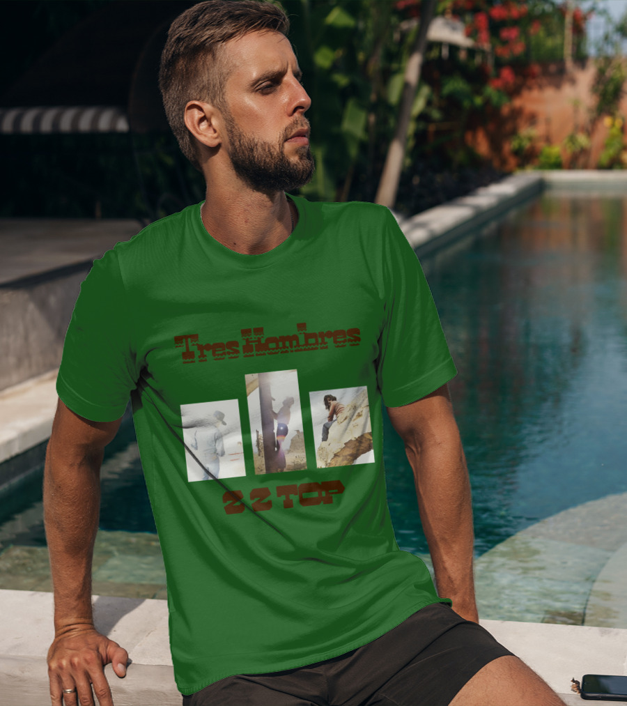 Tres Hombres Zz Top Vintage Album Cover T-Shirt