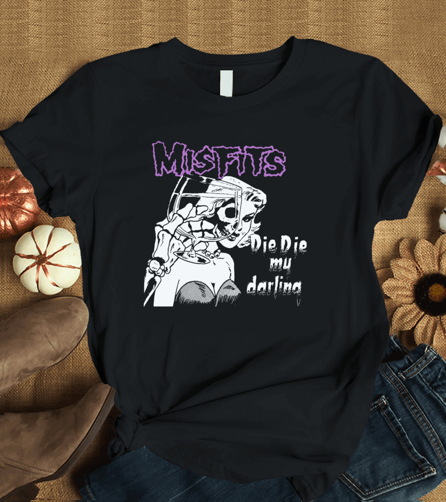 Misfits Die Die My Darling Vintage Comic Style Artwork T-Shirt