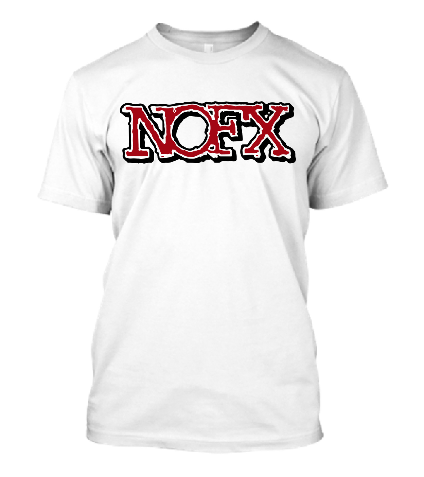 Nofx Band Logo Bold Red Outline T-Shirt