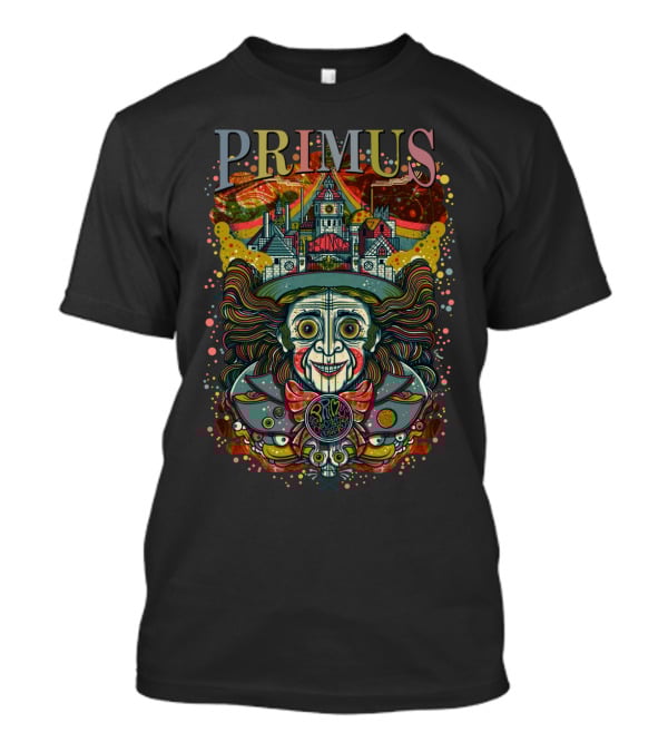 Primus Psychedelic Clown Castle Artwork T-Shirt