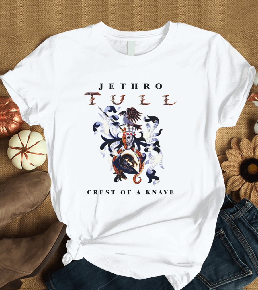 Jethro Tull Crest Of A Knave Detailed Coat Of Arms T-Shirt