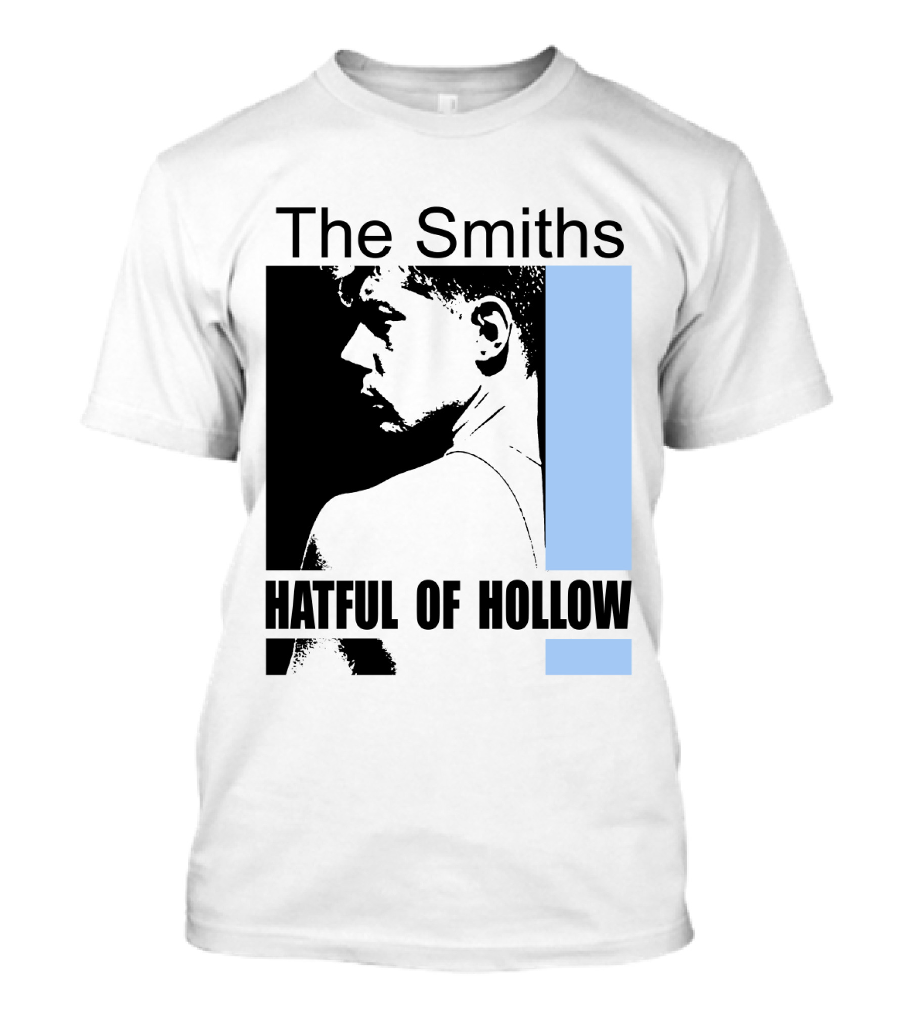 The Smiths Hatful Of Hollow Album Cover Art Black And Blue Silhouette T-Shirt