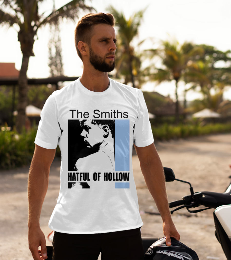 The Smiths Hatful Of Hollow Album Cover Art Black And Blue Silhouette T-Shirt