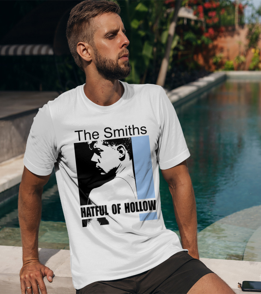 The Smiths Hatful Of Hollow Album Cover Art Black And Blue Silhouette T-Shirt