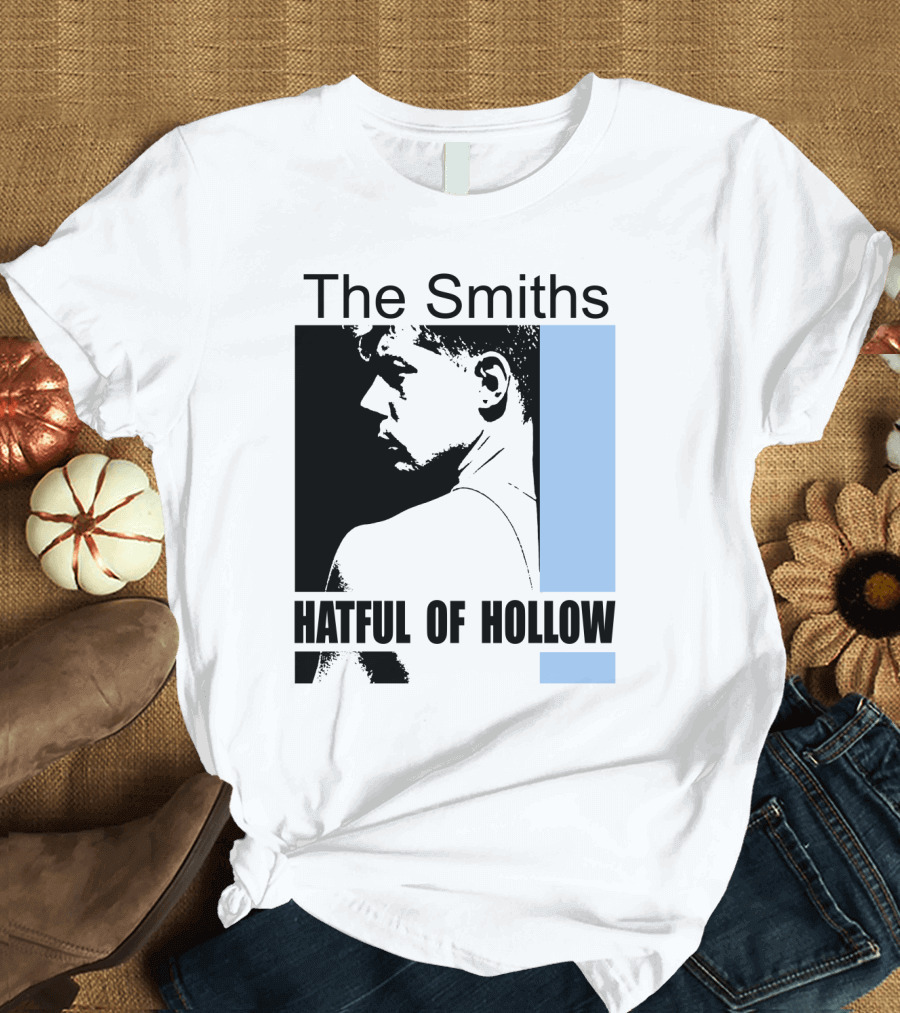 The Smiths Hatful Of Hollow Album Cover Art Black And Blue Silhouette T-Shirt
