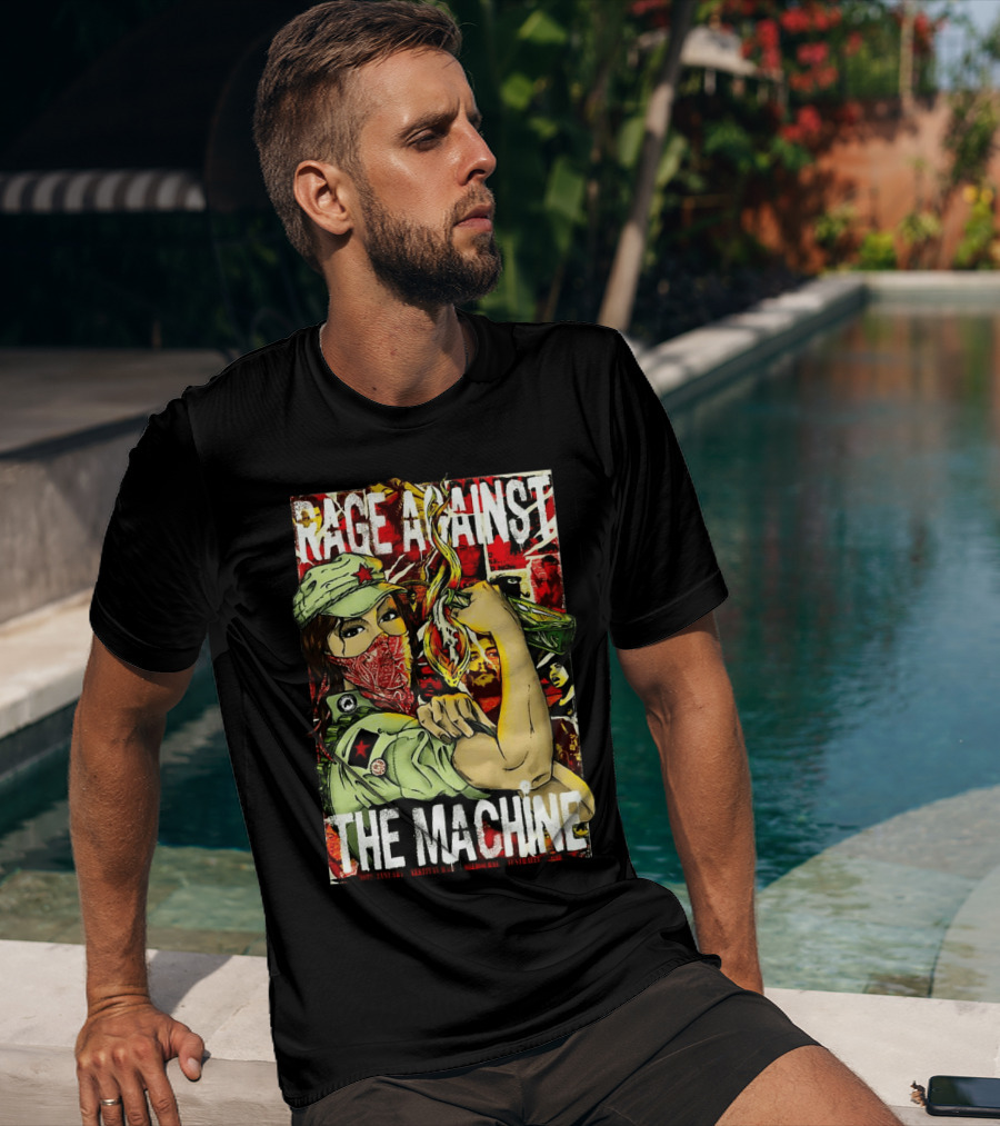 Rage Against The Machine Revolutionary Poster Style Artwork T-Shirt