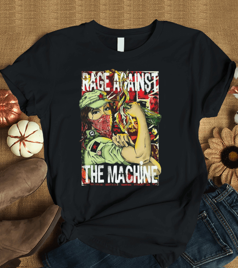 Rage Against The Machine Revolutionary Poster Style Artwork T-Shirt