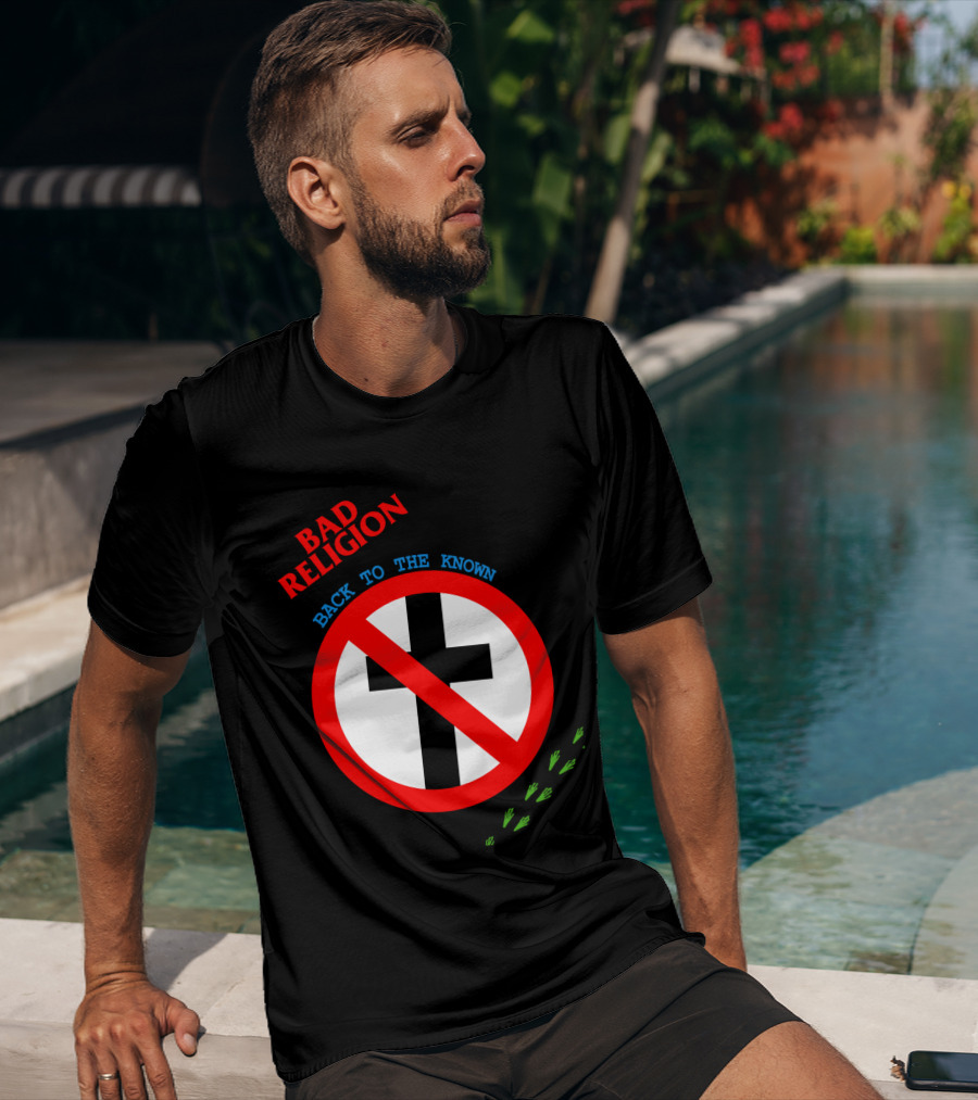 Bad Religion Back To The Known Crossed Out Cross T-Shirt
