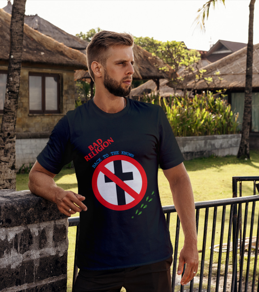 Bad Religion Back To The Known Crossed Out Cross T-Shirt