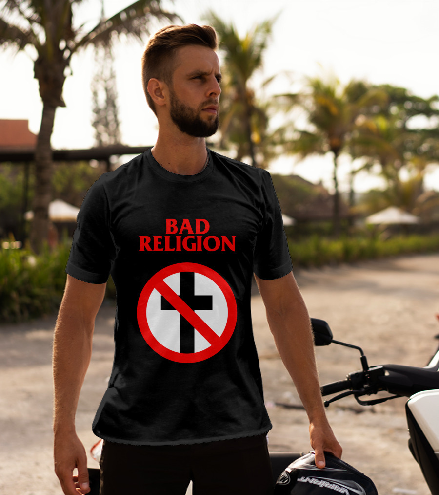 Bad Religion No Cross Symbol Iconic Punk Band T-Shirt