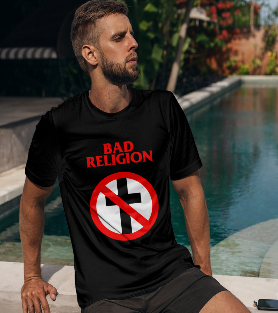 Bad Religion No Cross Symbol Iconic Punk Band T-Shirt