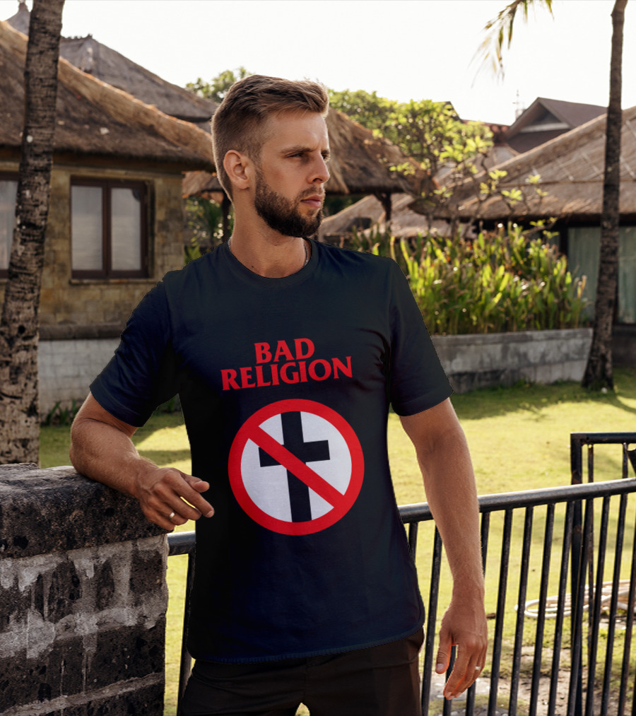 Bad Religion No Cross Symbol Iconic Punk Band T-Shirt