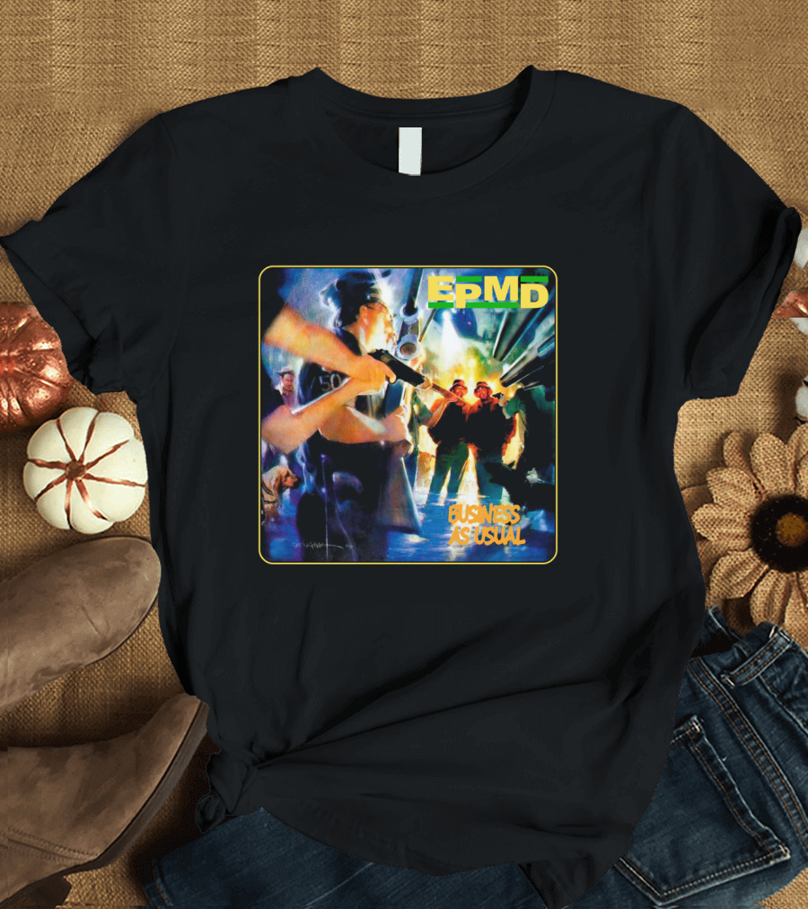 Epmd Business As Usual 8 Album Cover T-Shirt