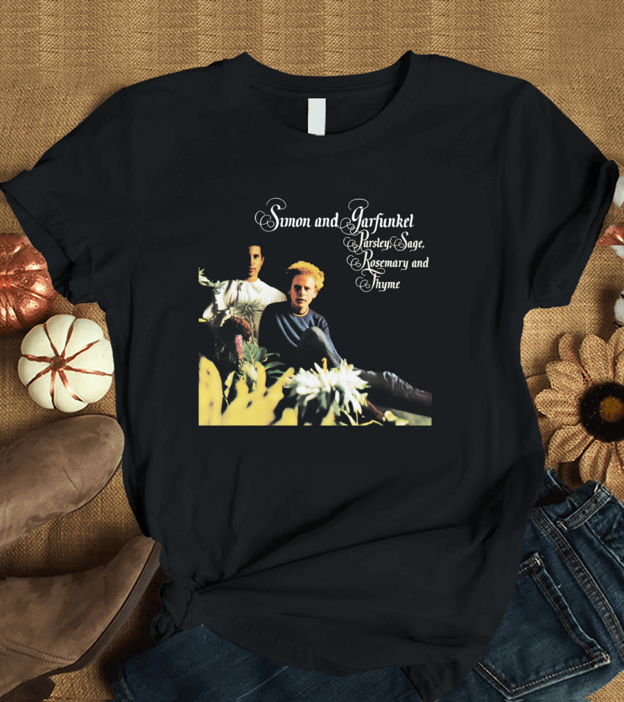 Simon and Garfunkel Parsley Sage Rosemary and Thyme Album Cover T-Shirt