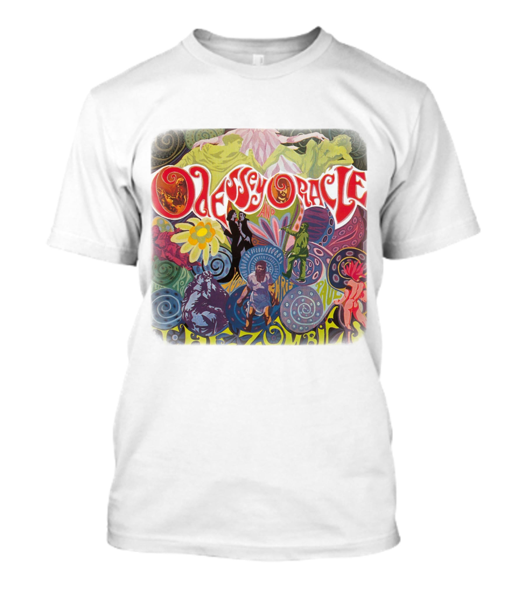 Odessey And Oracle The Zombies Psychedelic Floral T-Shirt