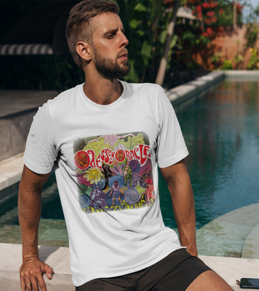 Odessey And Oracle The Zombies Psychedelic Floral T-Shirt