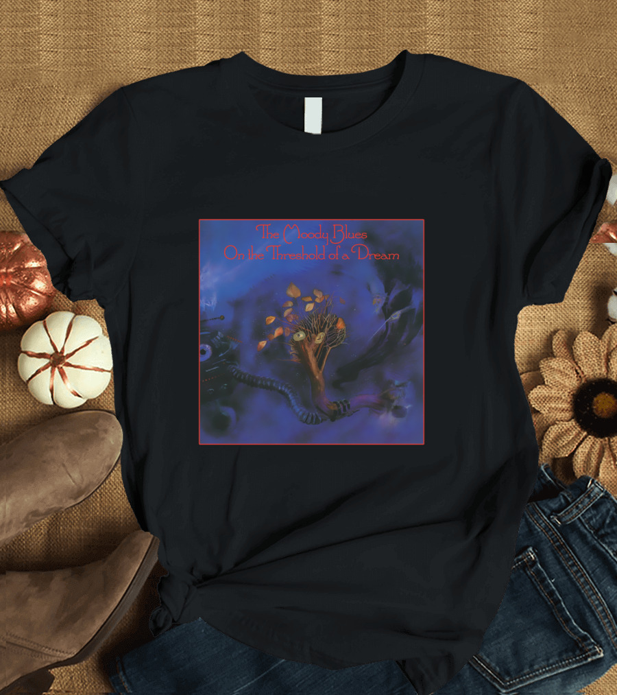 The Moody Blues On the Threshold of a Dream Album Art with Tree and Cosmic T-Shirt