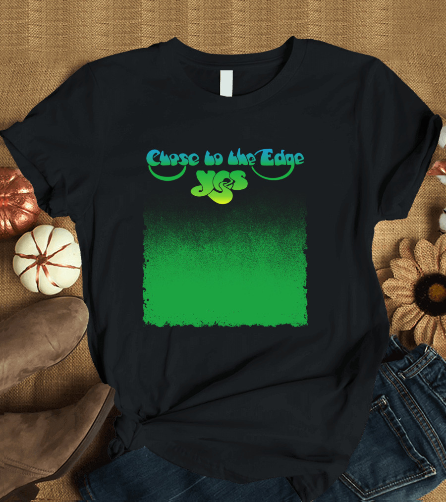 Close to the Edge Yes Logo Green Gradient T-Shirt