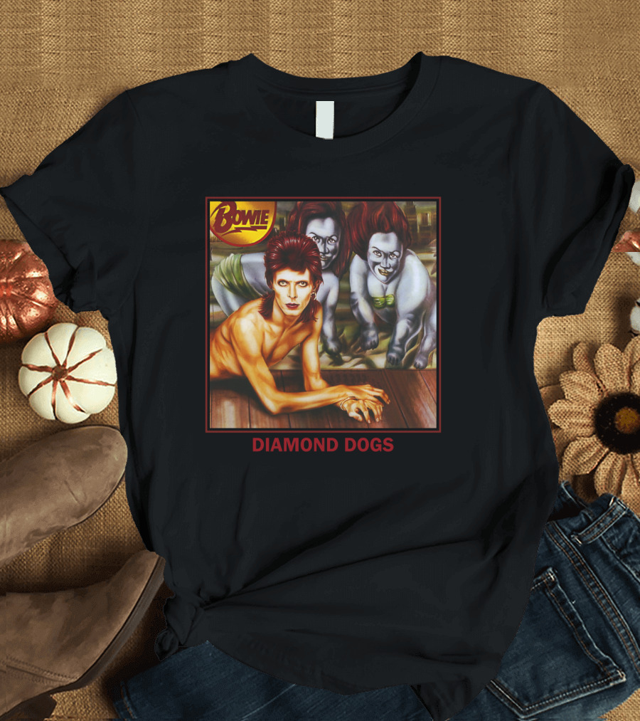 Bowie Diamond Dogs Album Cover T-Shirt