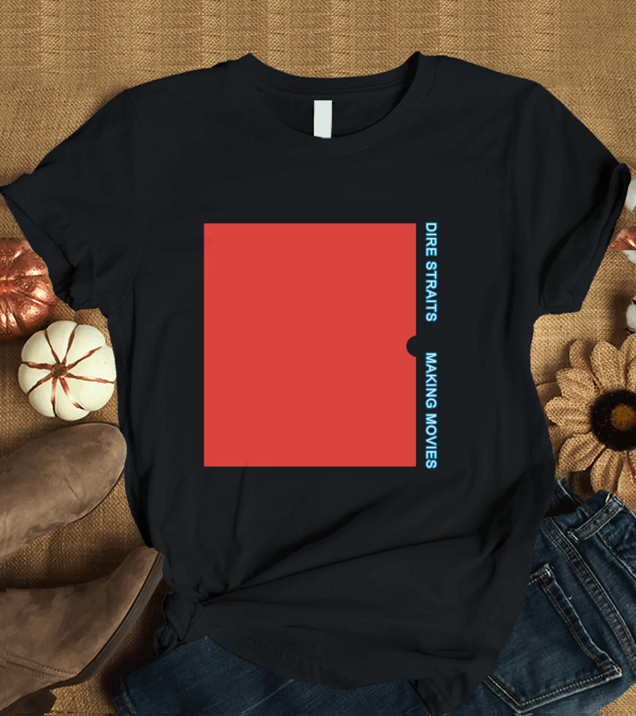 Dire Straits Making Movies Album Cover Red Rectangle T-Shirt