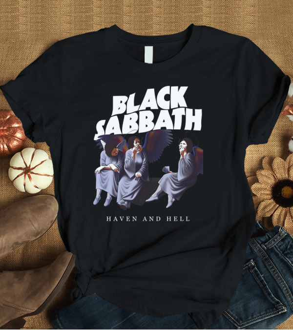 T-Shirt: Black Sabbath Heaven and Hell Angels T-Shirt Black Sabbath Heaven and Hell Angels T-Shirt