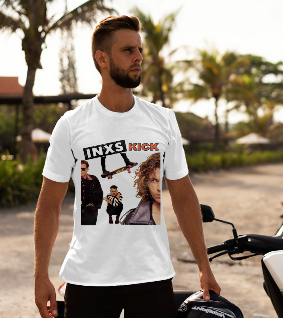 Inxs Kick Skateboard Punk Style T-Shirt