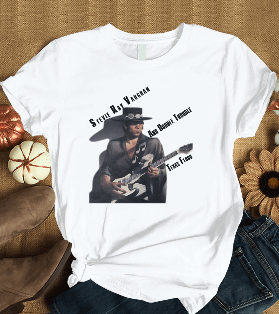 Stevie Ray Vaughan And Double Trouble Texas Flood T-Shirt