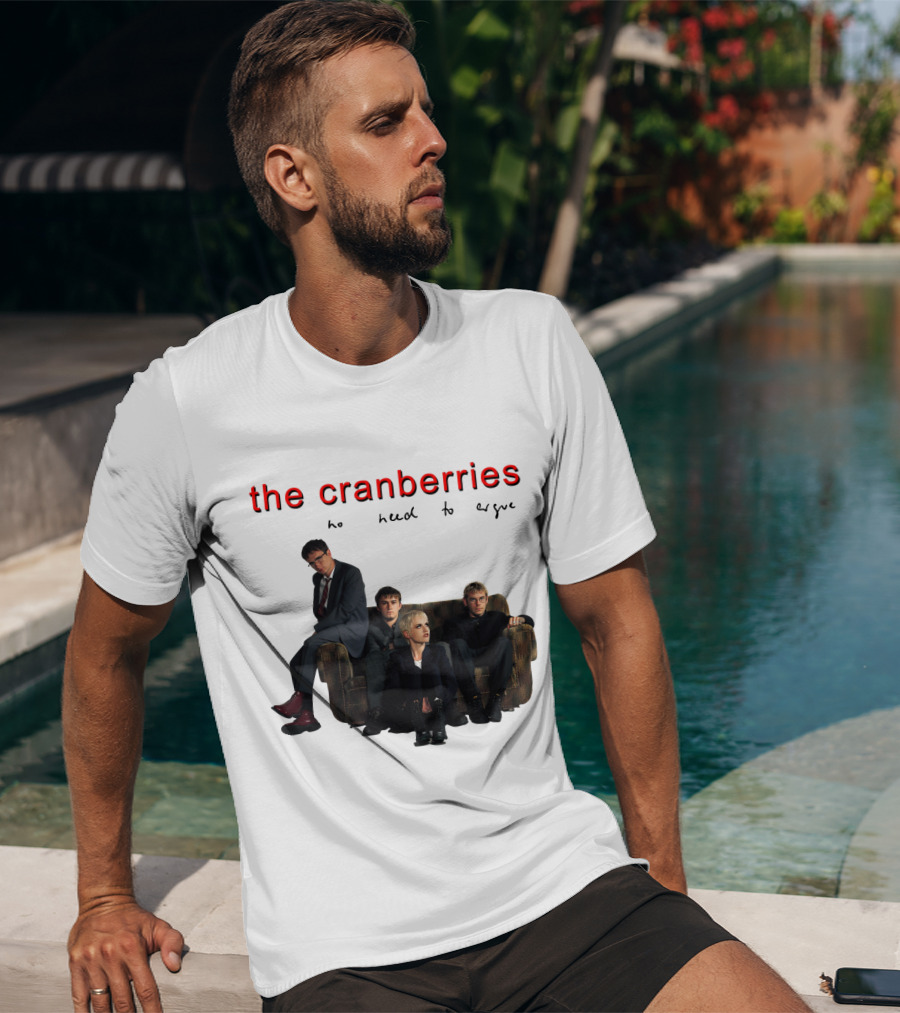 The Cranberries No Need To Argue Album Cover Sofa Band Members T-Shirt