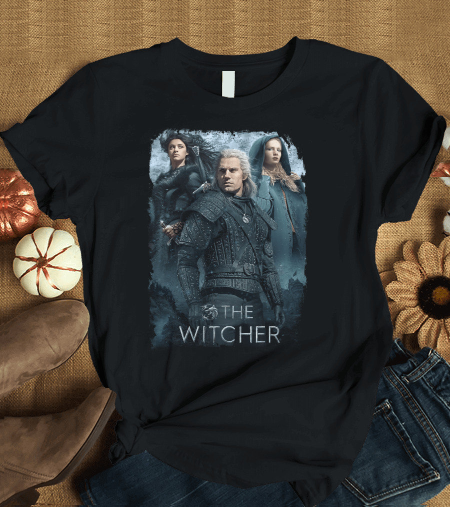 The Witcher 05 Netflix Series Characters Geralt Yennefer Ciri T-Shirt