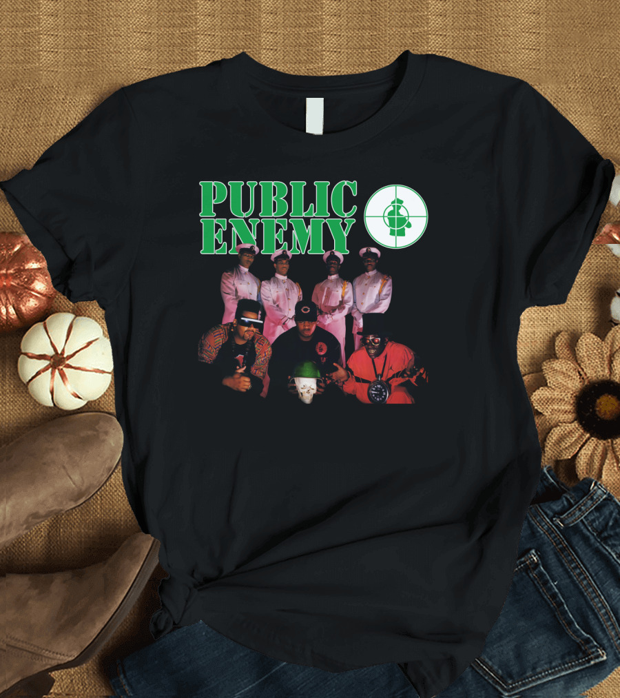 Public Enemy 1991 Group Photo with Target T-Shirt