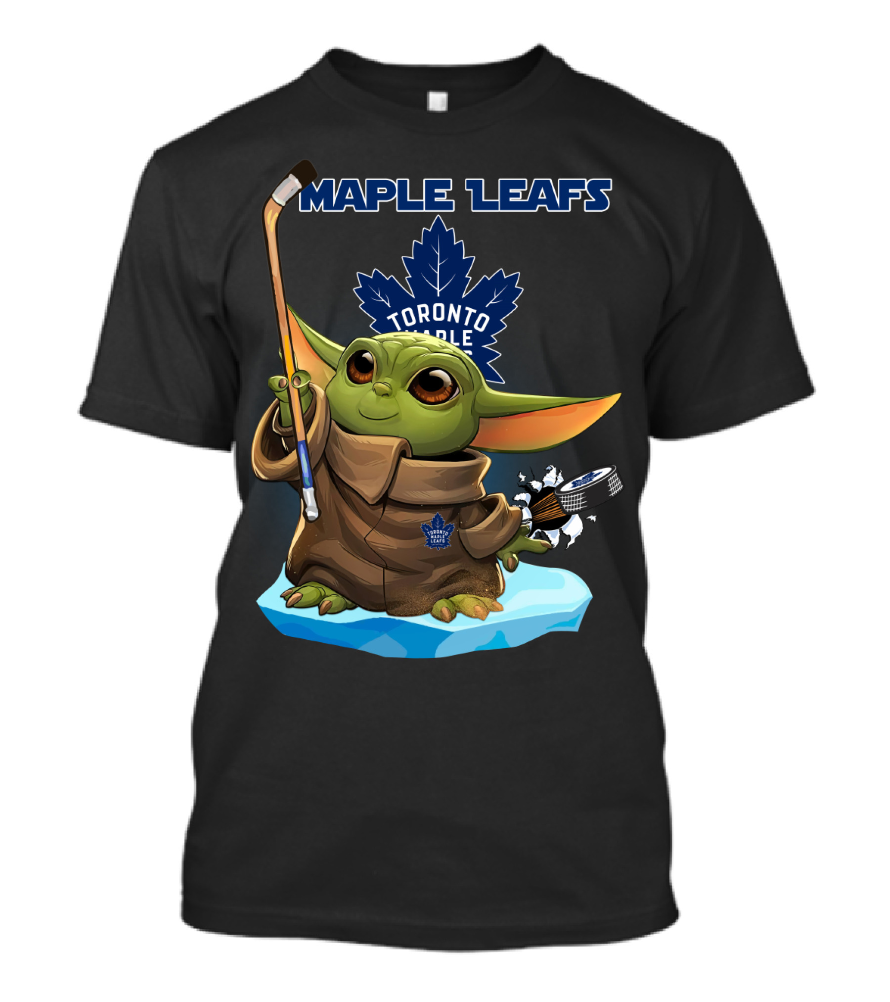Toronto Maple Leafs Baby Yoda Hockey Fan T-Shirt
