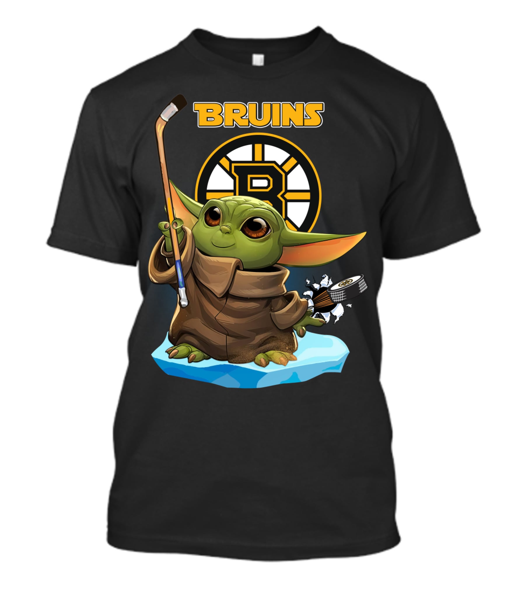 Baby Yoda Bruins Hockey Boston Bruins T-Shirt