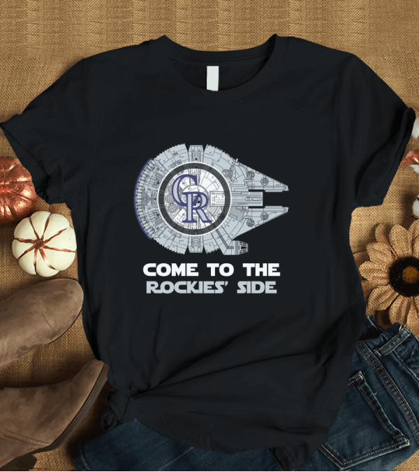 T-Shirt: Come to the Rockies' Side Colorado Rockies Millennium Falcon MLB T-Shirt Come to the Rockies' Side Colorado Rockies Millennium Falcon MLB T-Shirt