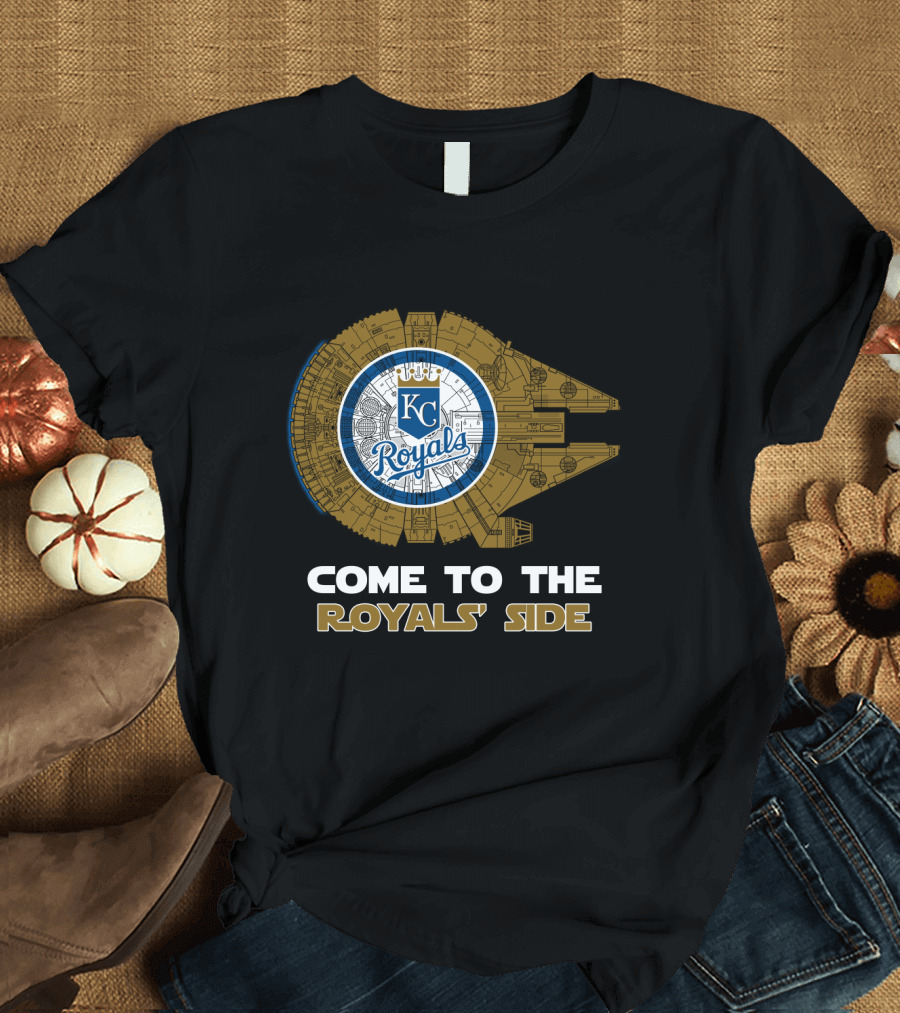 Kansas City Royals Millennium Falcon Come to the Royals' Side MLB T-Shirt