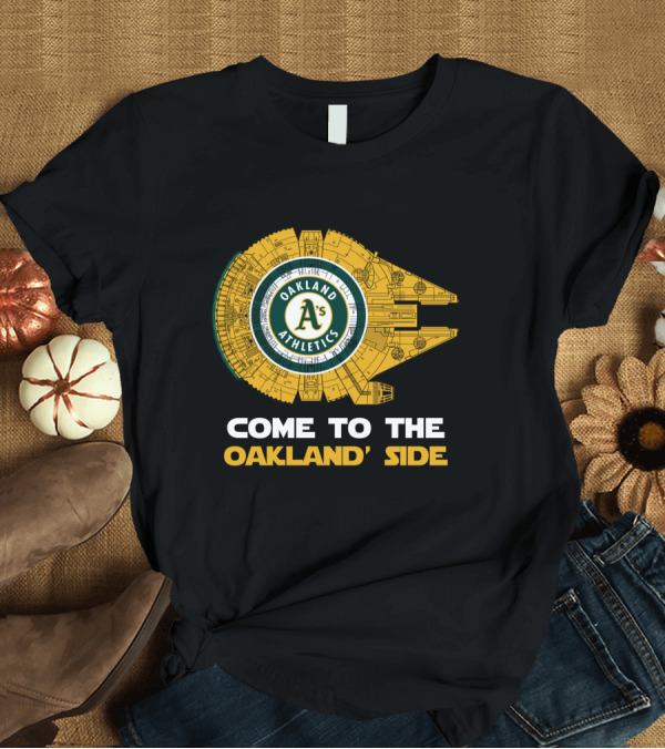 T-Shirt: Come to the Oakland Athletics Side Millennium Falcon MLB T-Shirt Come to the Oakland Athletics Side Millennium Falcon MLB T-Shirt