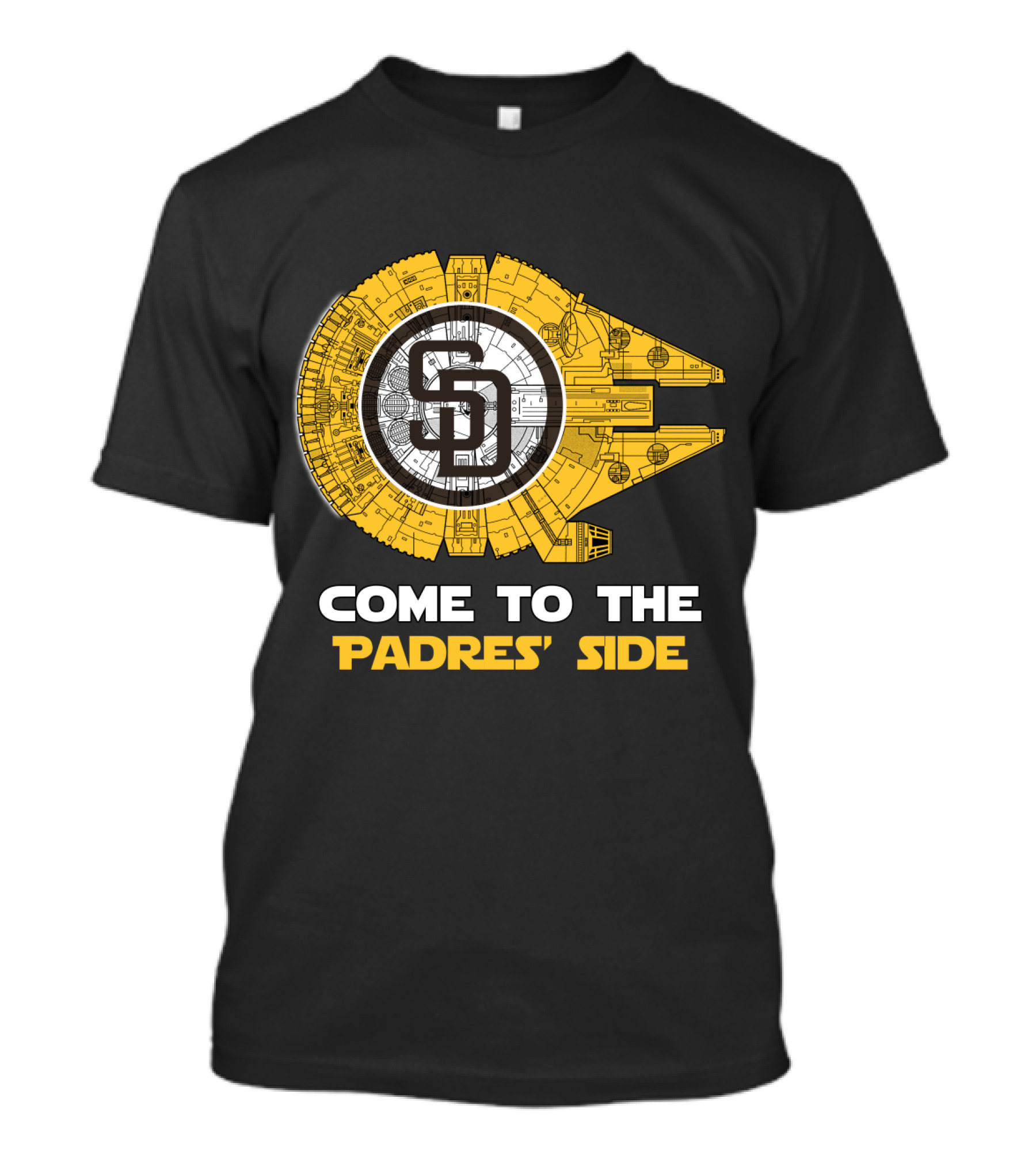 San Diego Padres Millennium Falcon Come To The Padres' Side MLB T-Shirt