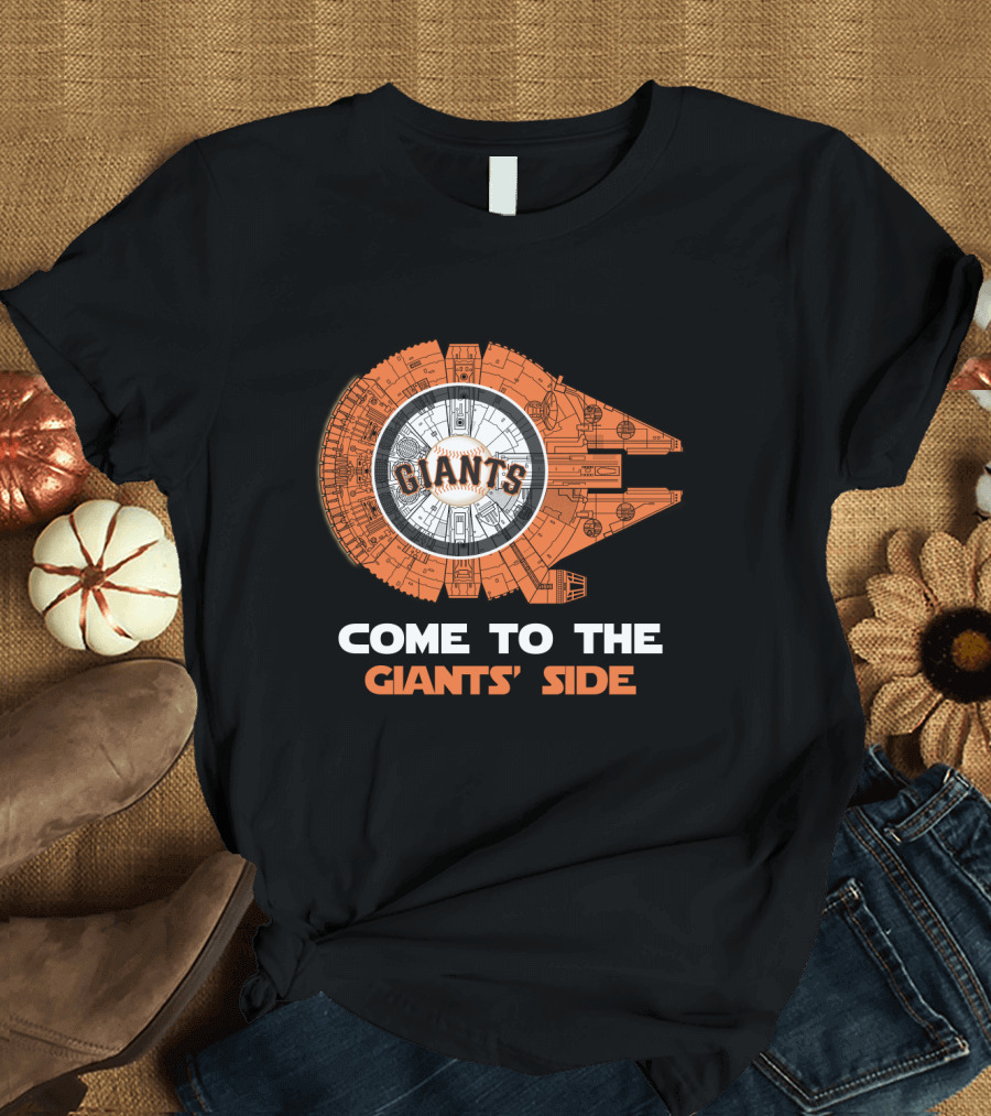 San Francisco Giants Come to the Giants' Side Millennium Falcon MLB T-Shirt