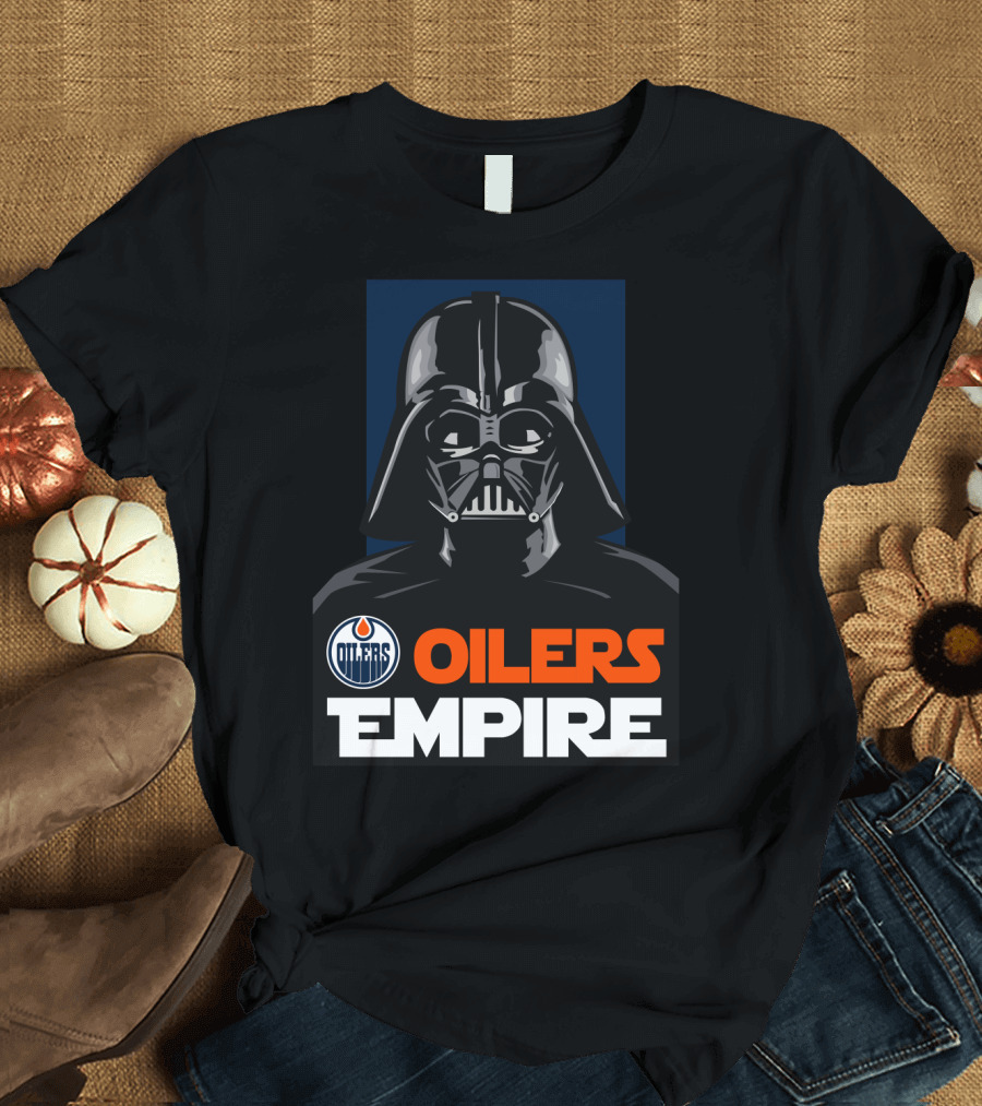 Edmonton Oilers Empire Darth Vader NHL T-Shirt