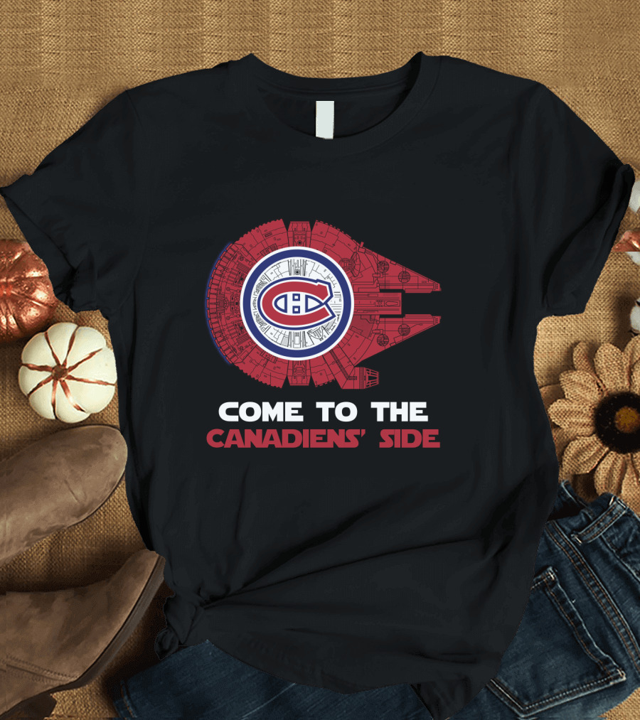 Come to the Canadiens' Side Montreal Canadiens Millennium Falcon T-Shirt