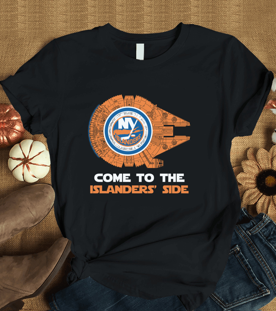 New York Islanders Come to the Islanders' Side Millennium Falcon T-Shirt