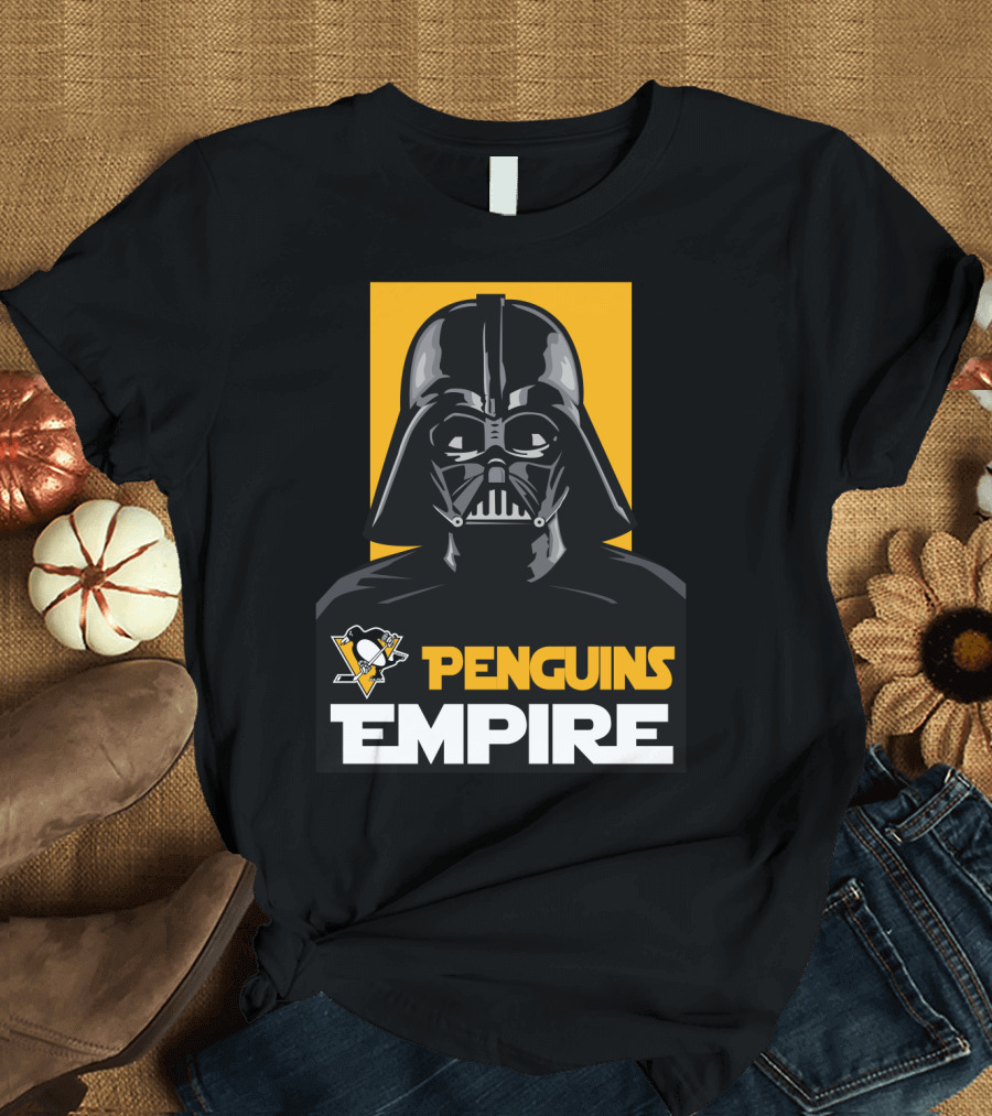 Pittsburgh Penguins Empire Darth Vader NHL Star Wars Crossover T-Shirt