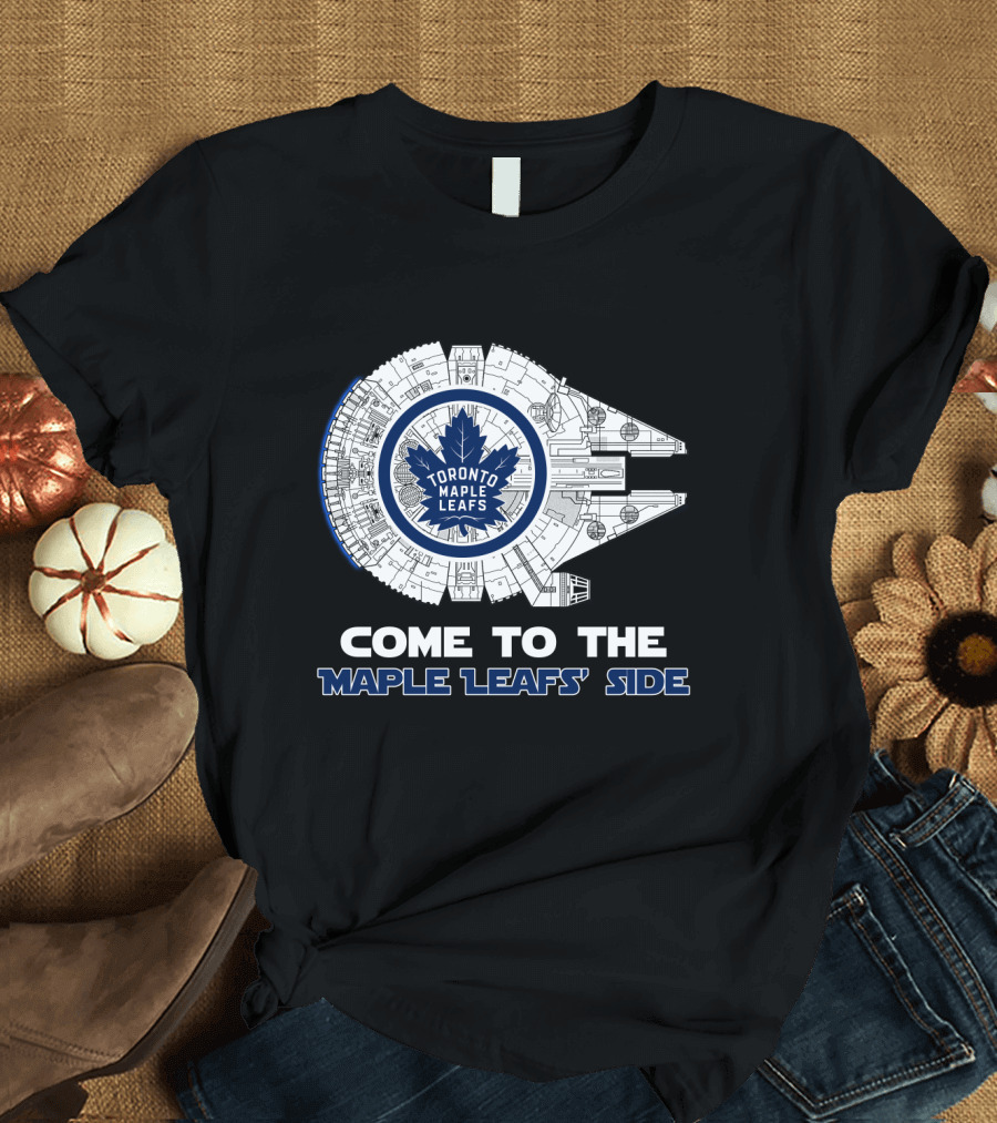Toronto Maple Leafs Millennium Falcon Come to the Maple Leafs' Side T-Shirt