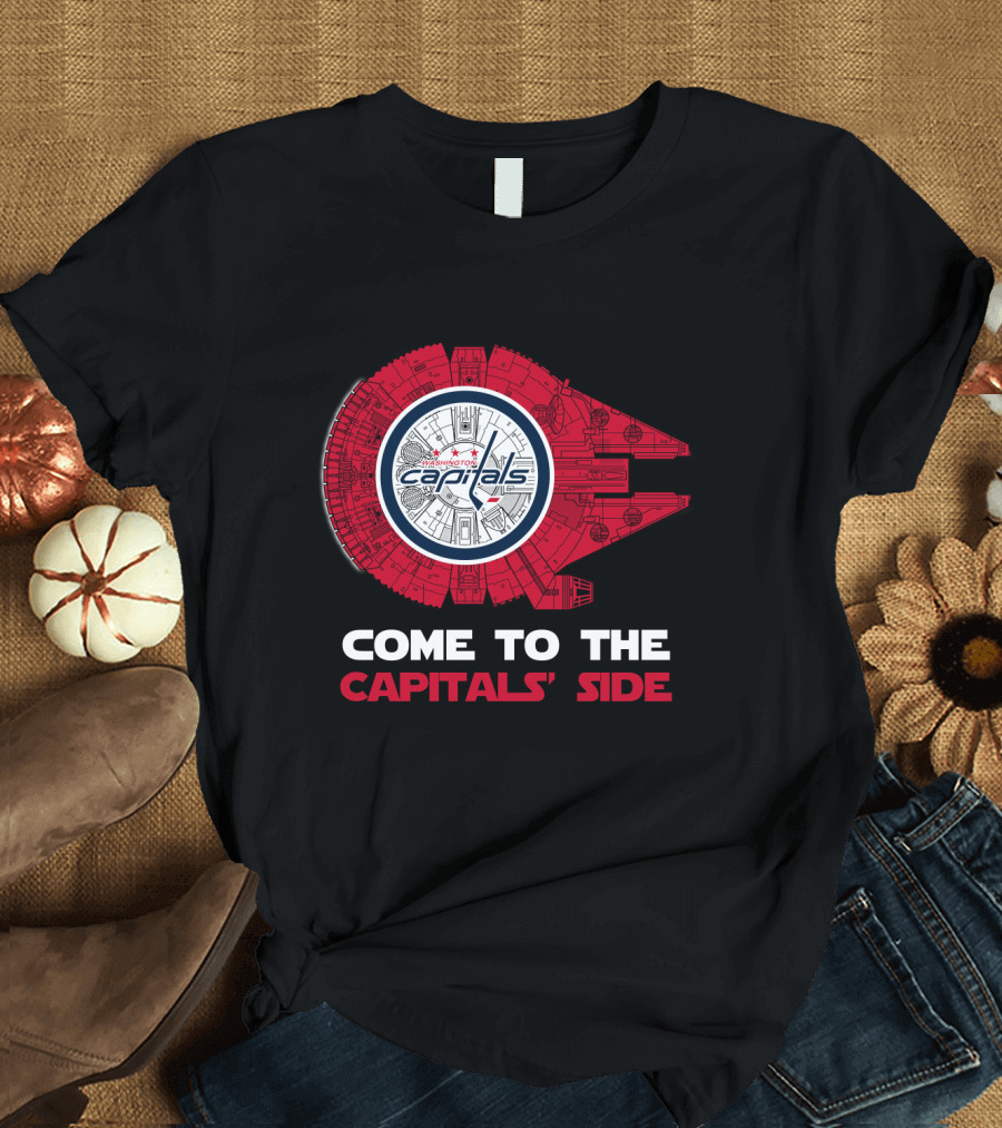Washington Capitals Millennium Falcon Come to the Capitals' Side T-Shirt