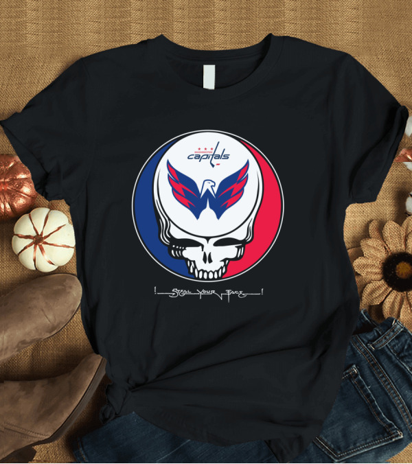 T-Shirt: Grateful Dead Washington Capitals Steal Your Face T-Shirt Grateful Dead Washington Capitals Steal Your Face T-Shirt