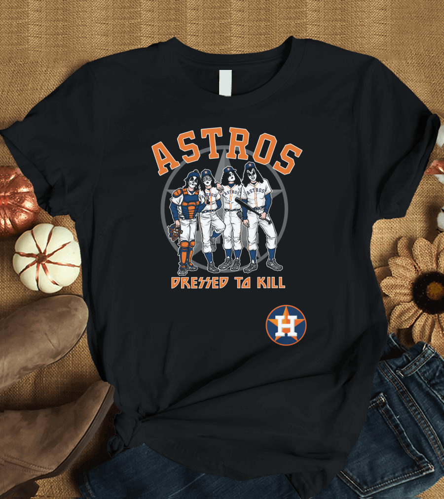 Houston Astros KISS Dressed To Kill Collaboration T-Shirt