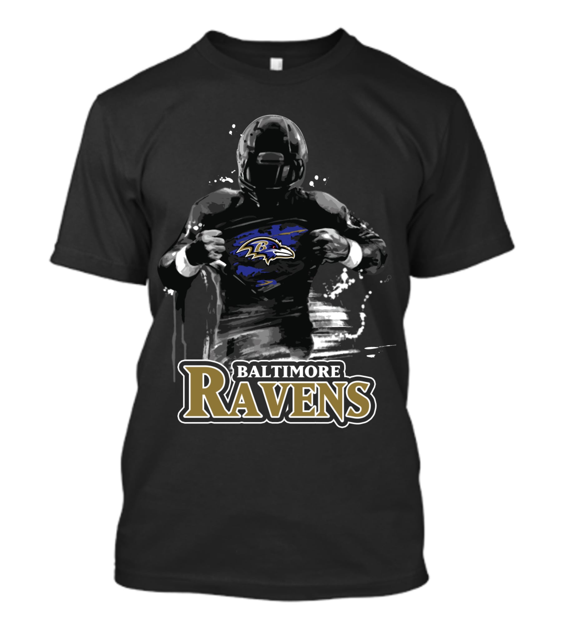 Baltimore Ravens Superhero Football Player T-Shirt