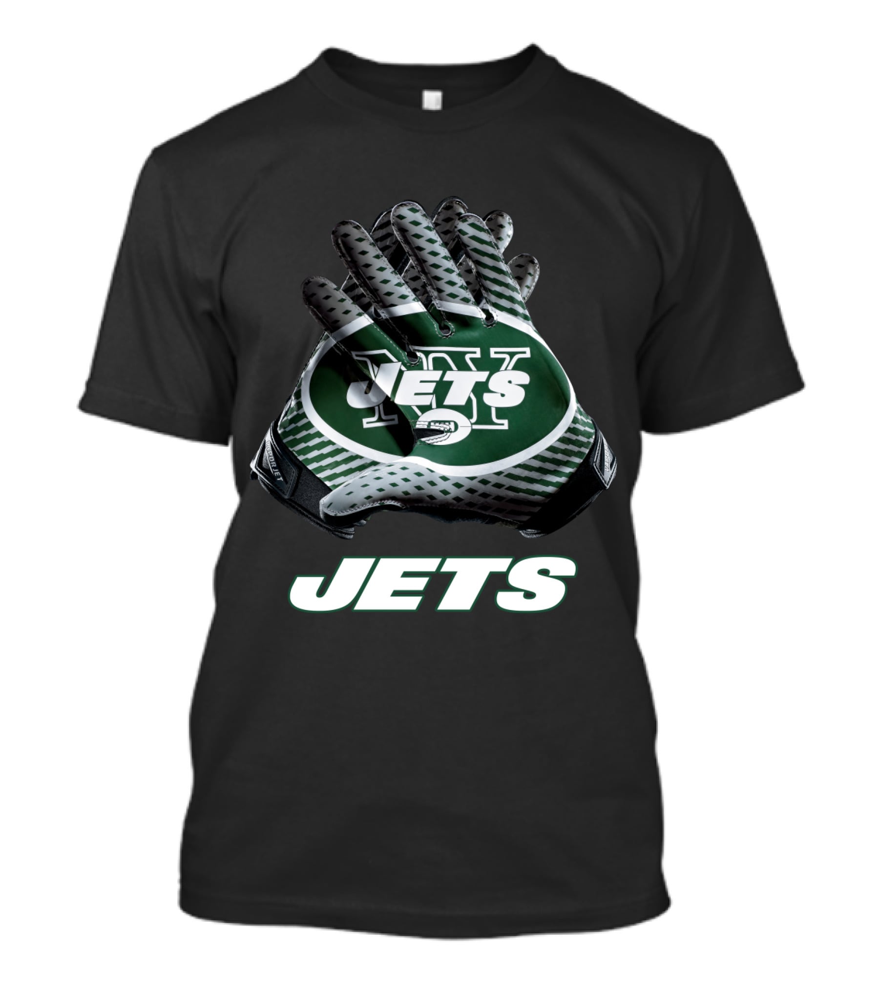 New York Jets Nfl Team Logo Gloves Jets T-Shirt