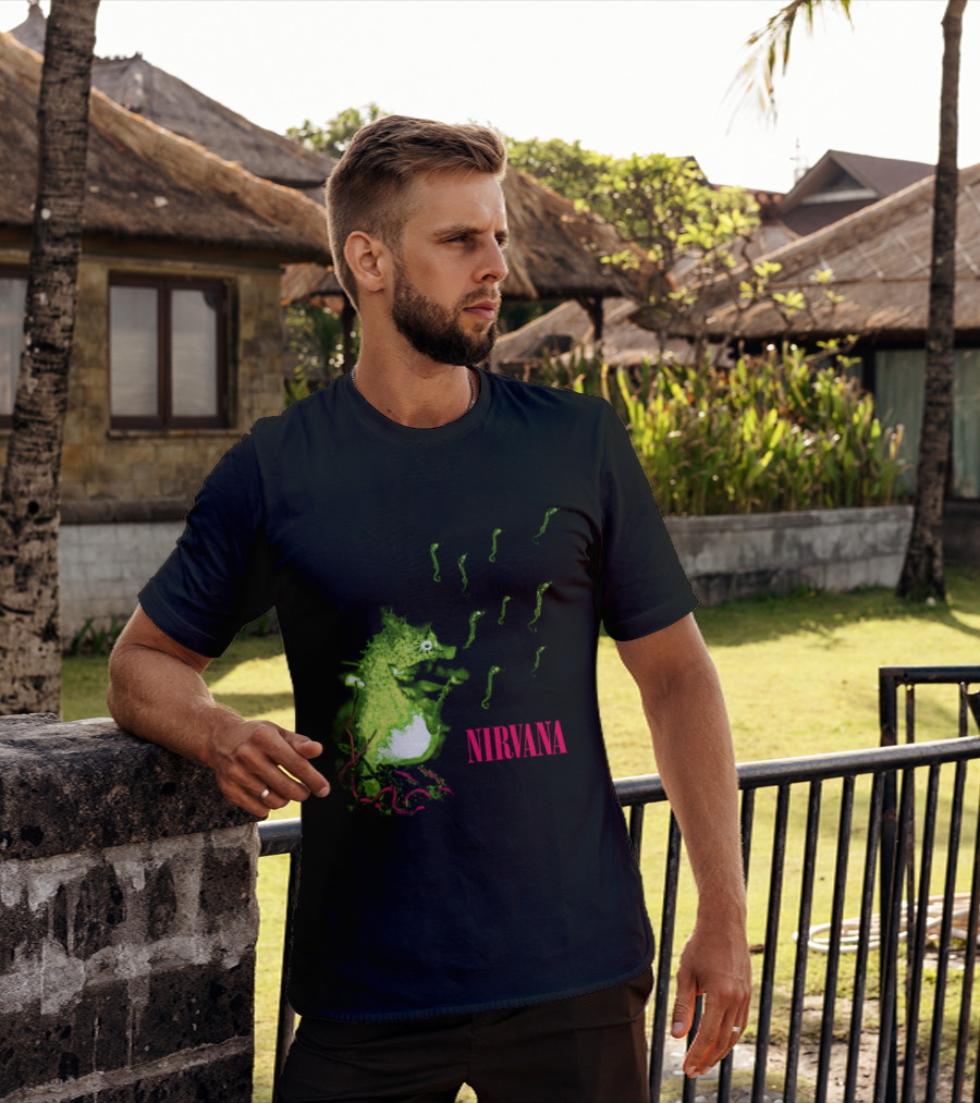 Nirvana Nvn 13 Green Seahorse T-Shirt