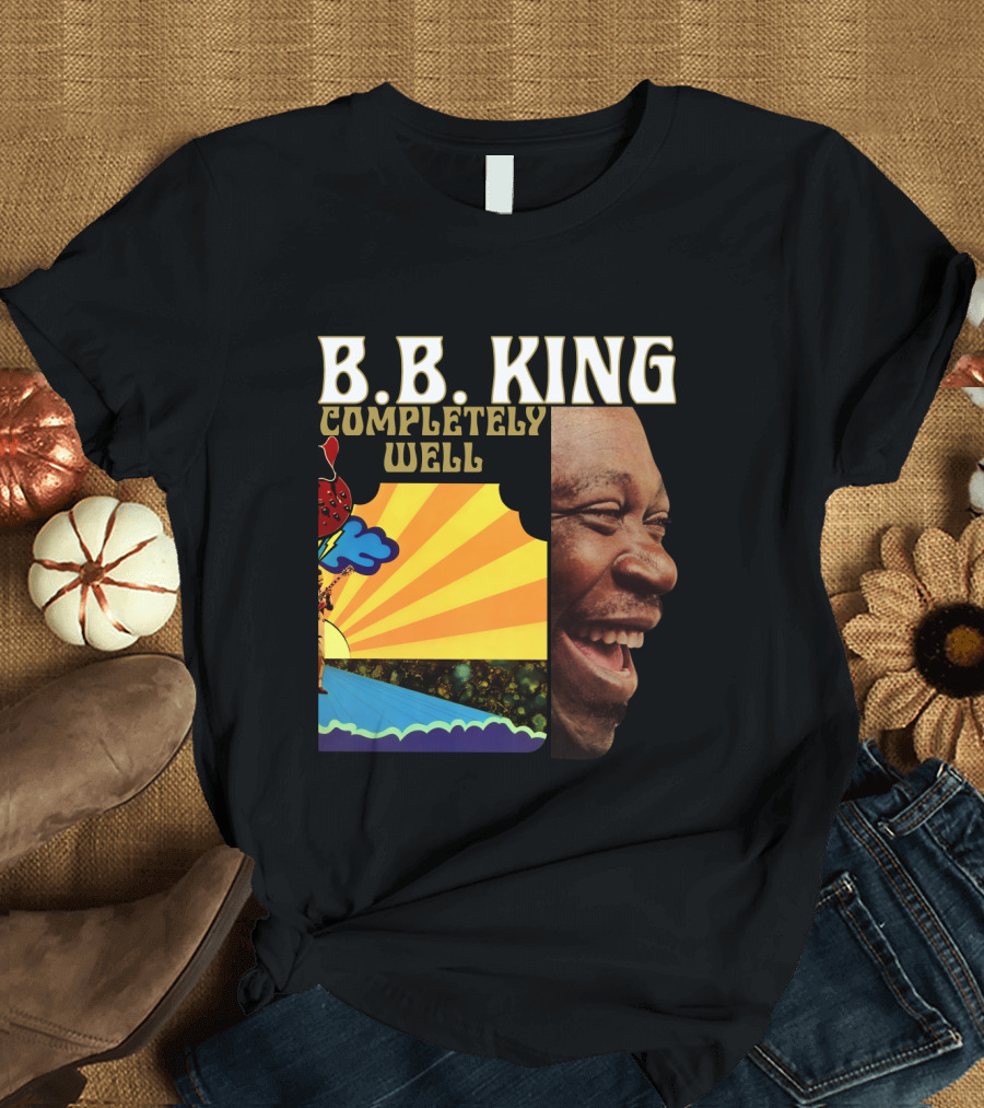 B.B. King Completely Well Vibrant Illustration with Smiling Face T-Shirt
